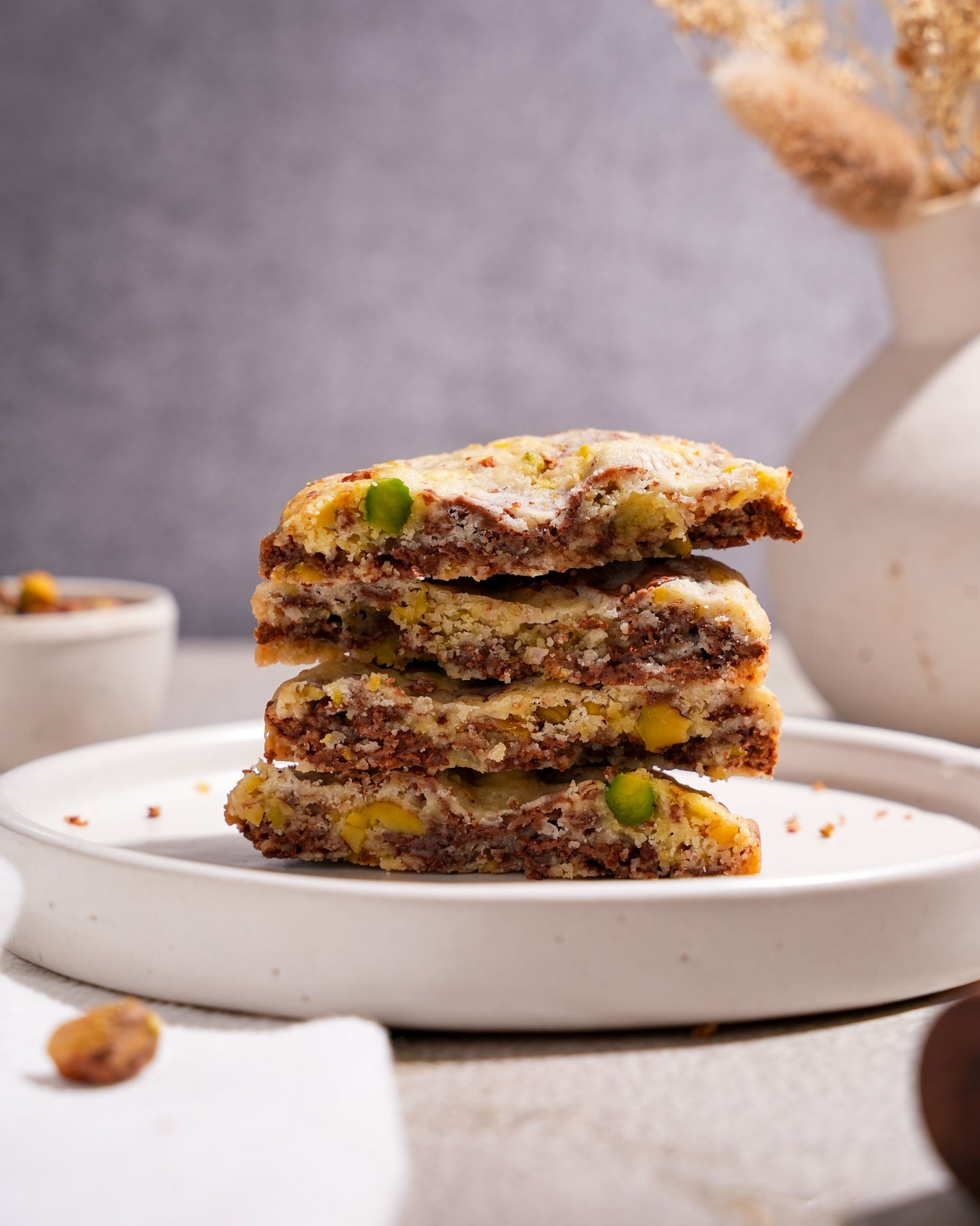 Chocolate Pistachio Cookies