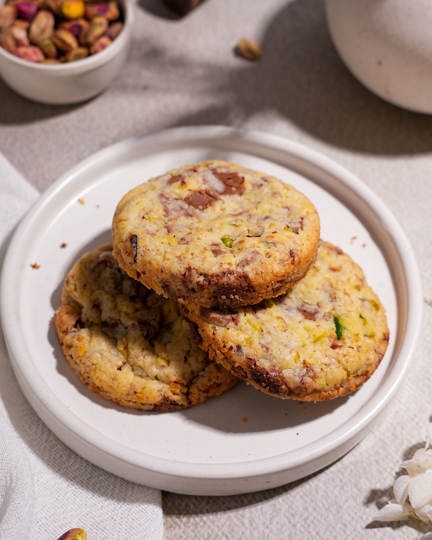 Chocolate Pistachio Cookies