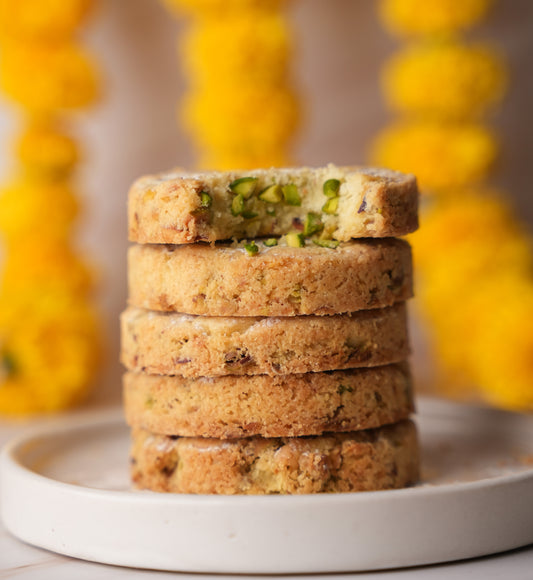 Pistachio Shortbread Cookies