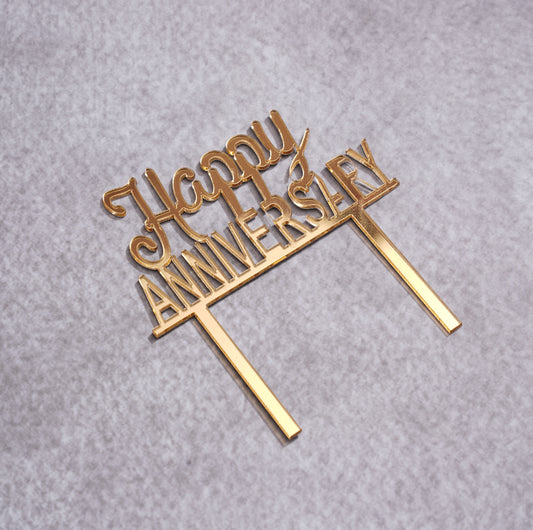 Happy Anniversary Cake Topper