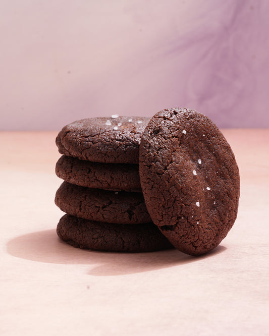 Dark Chocolate Caramel Cookies